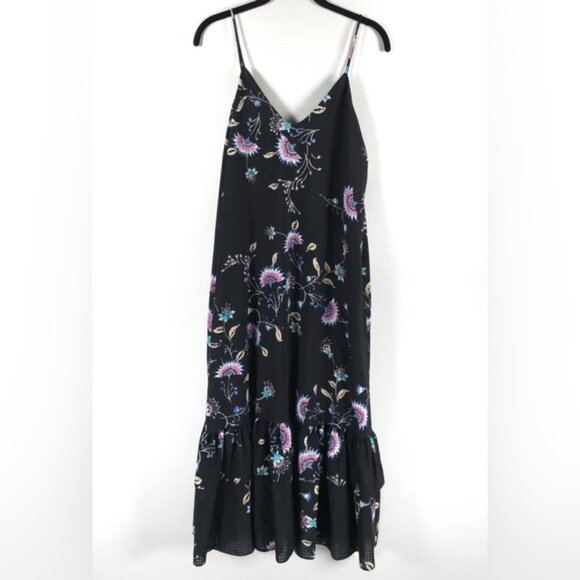 NWT‎ REBECCA MINKOFF Trixie Midi Dress Black Multi Floral U21657A03 SMALL - Picture 5 of 14
